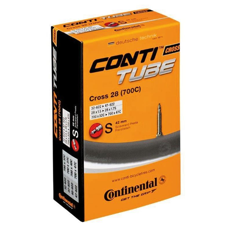 CAMARA CONTINENTAL CROSS 700x32-47 VALVULA PRESTA 42 en BSJ Bikes