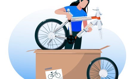 Cómo se entrega una bicicleta que se compra en linea